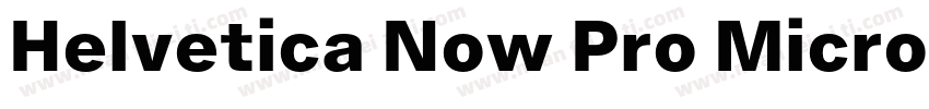Helvetica Now Pro Micro字体转换